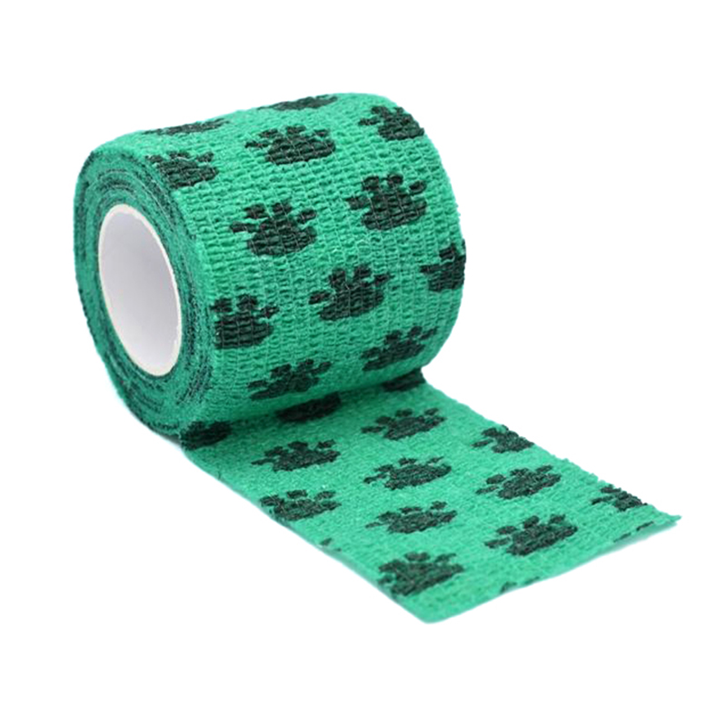 Självhäftande självhäftande sammanhängande elastiskt bandage i ren bomull för snabb och enkel applicering var som helst