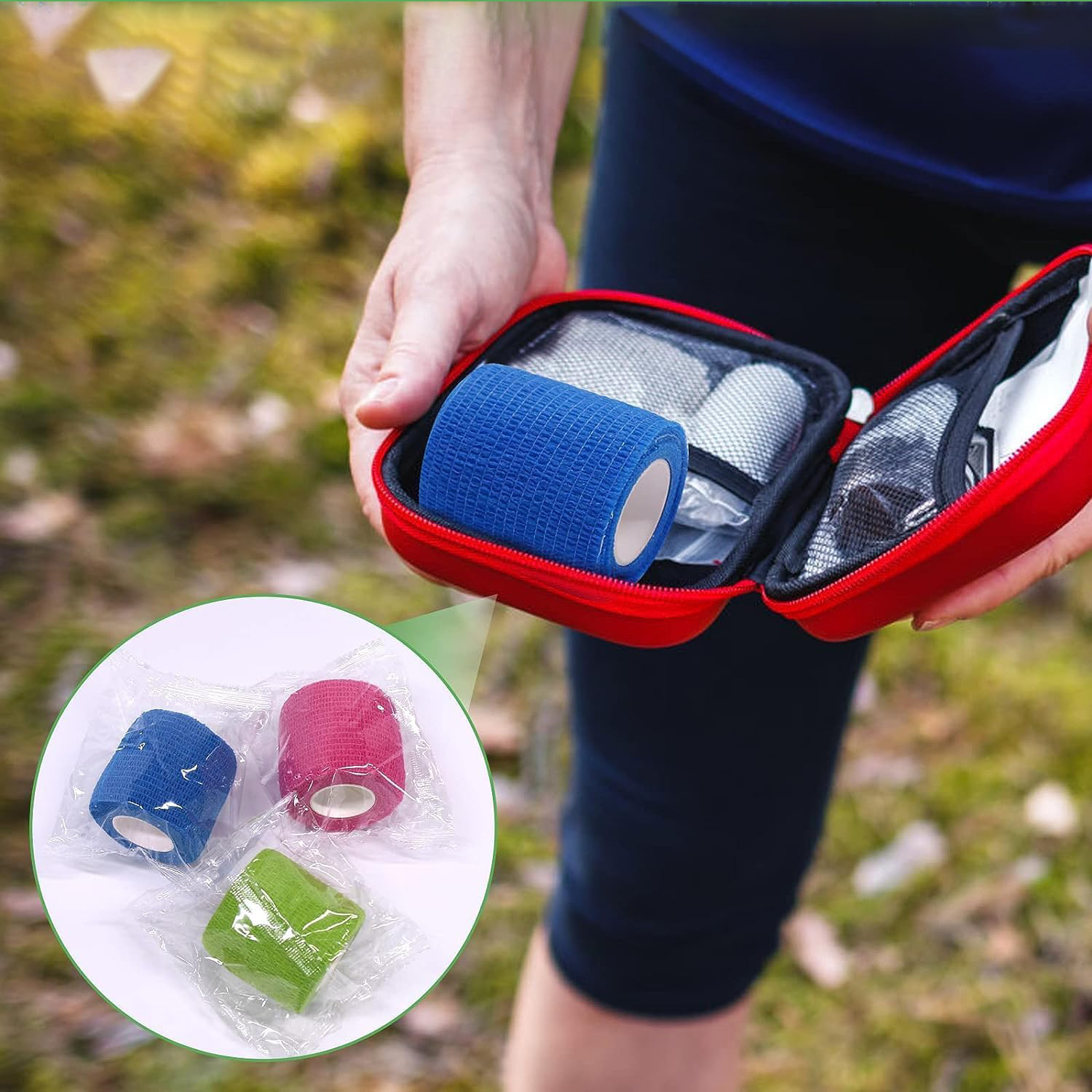 Latexfri första hjälpen-kit, Flexibelt sammanhängande bandage