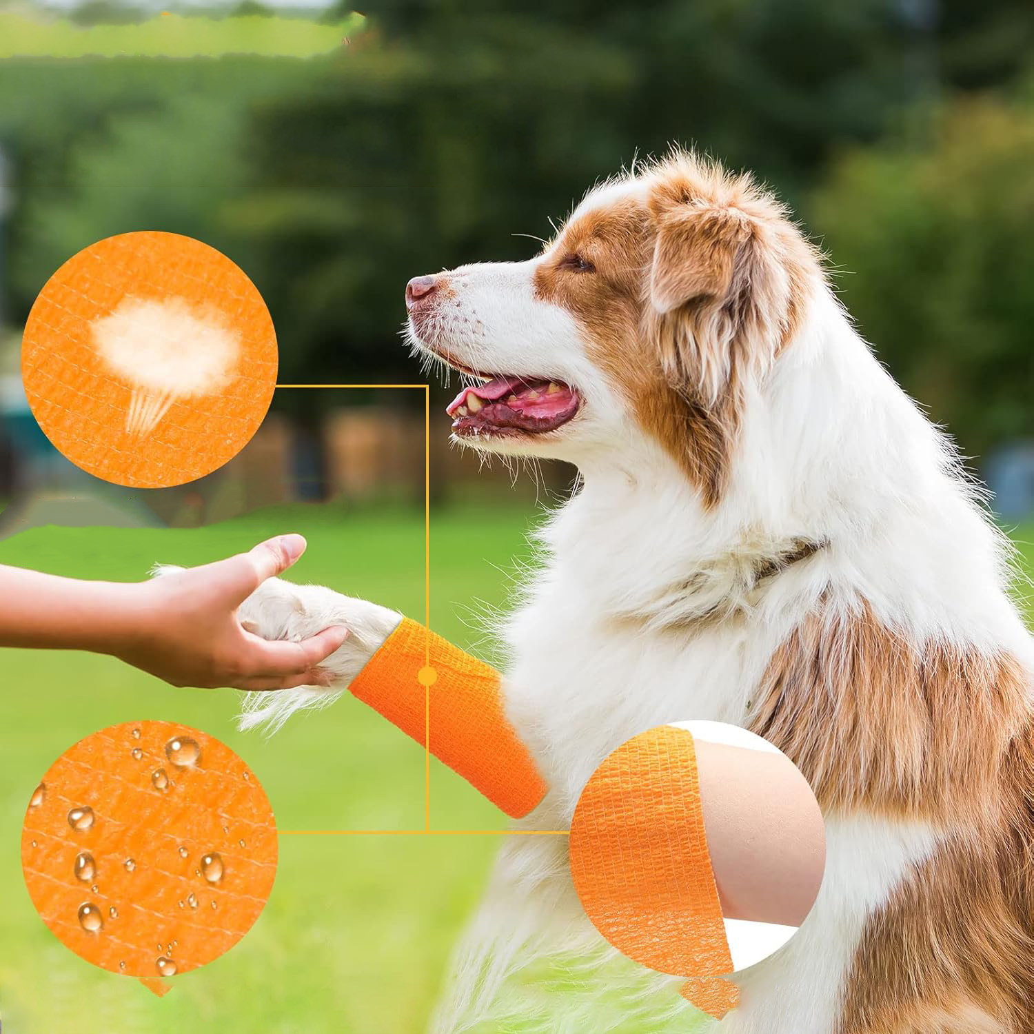 Vattentätt självhäftande bandage för utomhusbruk