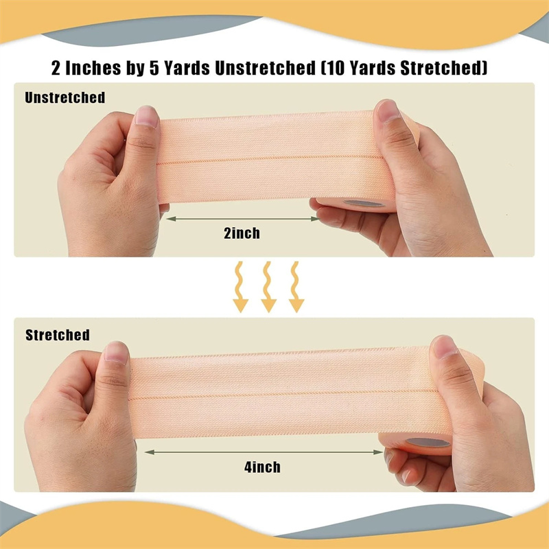 Elastic Therapeutic Tape (EAB) – Stretchadhesivt bandage för kompression och stöd Elastic Therapeutic Tape (EAB) – Stretchadhesivt bandage för kompression och stöd